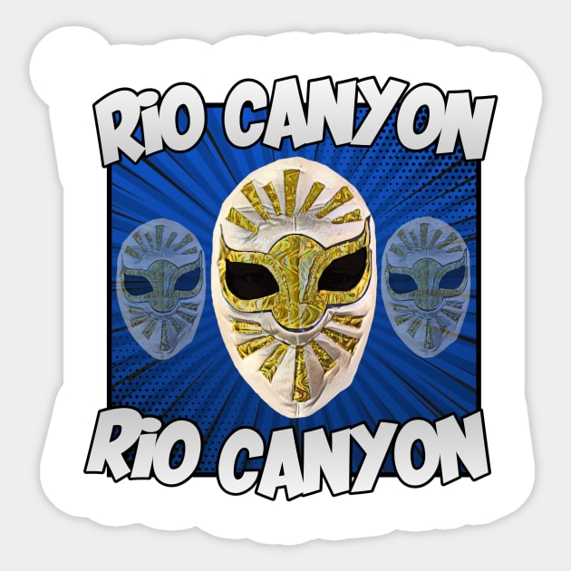 Rio Canyon Sticker by WWA Backyard Wrestling